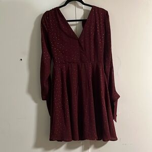 Maroon Cocktail Dress